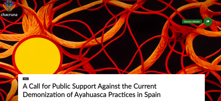 Investigadores de todo el mundo piden el fin de la persecución de la ayahuasca en España